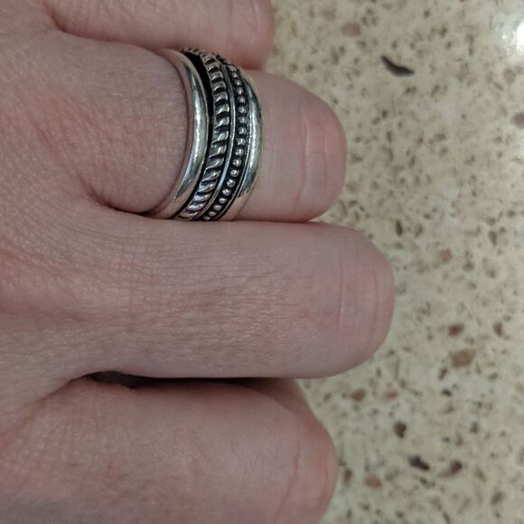 Sterling silver spinner ring - Picture 2 of 4